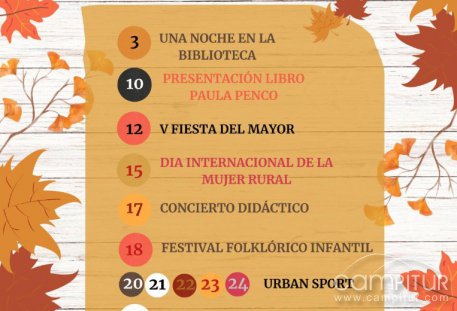 Usagre da la bienvenida al otoño con una variada programación cultural durante octubre